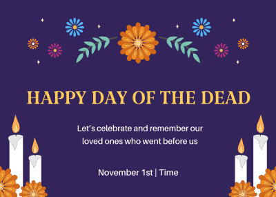 Day of the Dead Postcard Image Preview