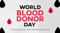 Minimalist Blood Donor Day Facebook event cover Image Preview