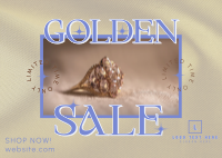 Jewelry Sale Linen Postcard Design