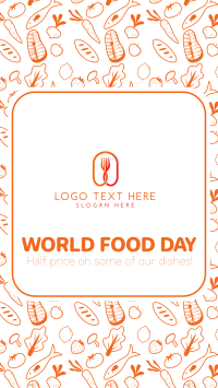 World Food Day Pattern Facebook Story Design
