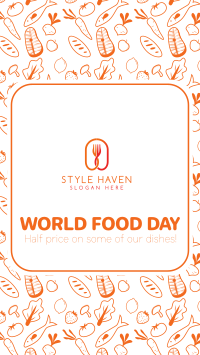 World Food Day Pattern Facebook story Image Preview