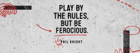 Play by the Rules Facebook Cover Design
