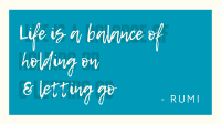 Life Balance Quote Facebook event cover Image Preview