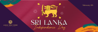 Sri Lanka Independence Twitter Header Design