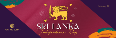 Sri Lanka Independence Twitter header (cover) Image Preview
