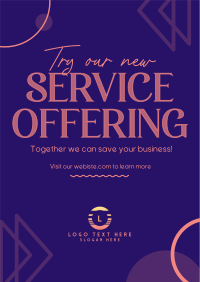 New Service Offer Poster Image Preview