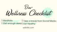 Wellness Checklist Animation Image Preview