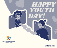 Youth Day Online Facebook Post Design