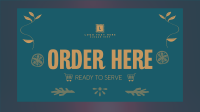 Organic Minimalist Order Here Animation Preview