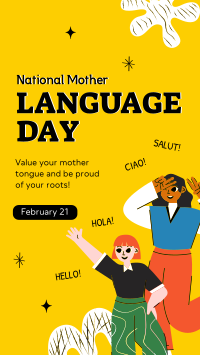 Mother Language Day Facebook Story Design