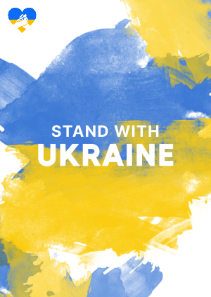 Stand with Ukraine Paint Poster Image Preview