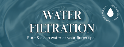 Water Filter Business Facebook cover Image Preview