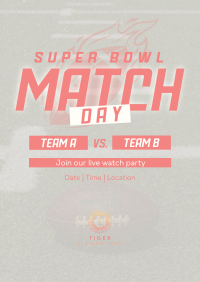 Superbowl Match Day Poster Image Preview