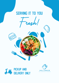 Fresh Food Bowl Delivery Flyer Image Preview