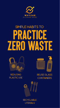 Simple Habits to Zero Waste Instagram reel Image Preview