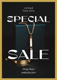 Jewelry Editorial Sale Flyer Design