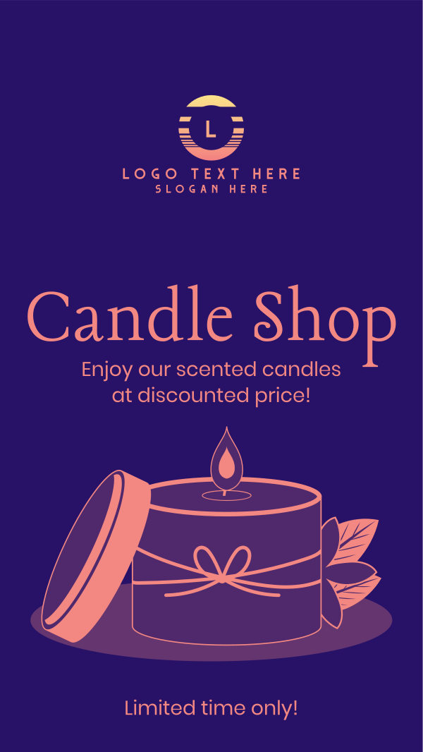 Candle Shop Promotion Instagram Story Design Image Preview