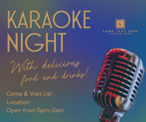 Karaoke Night Bar Facebook post Image Preview