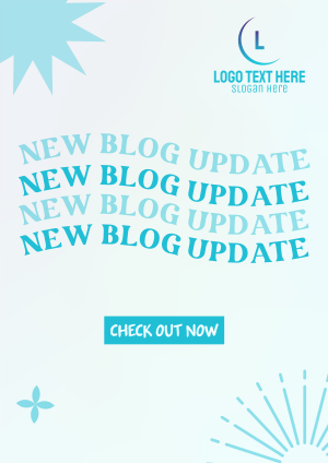 Retro Blog Update Flyer