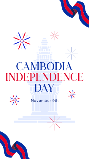 Cambodia Independence Festival Instagram story Image Preview