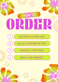 Funky Flowery Order Guide Poster Preview