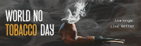 Minimalist Tobacco Day Twitter Header Preview