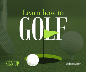 Minimalist Golf Coach Facebook post Image Preview