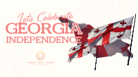 Let's Celebrate Georgia Independence Animation Design