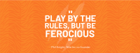 Being Ferocious Facebook cover Image Preview