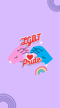 LGBT Pride Sign Facebook Story Design