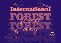 International Forest Day Postcard Image Preview