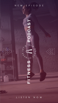 Minimalist Fitness Talk Video Image Preview