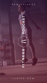 Minimalist Fitness Talk TikTok video Image Preview