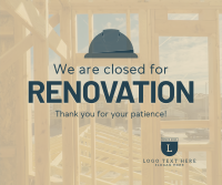 Closed for Renovation Facebook post Image Preview