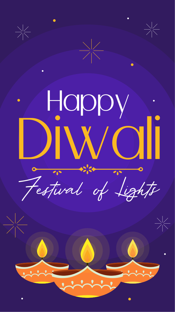 Happy Diwali Facebook Story Design