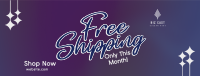 Sparkly Shipping Promo Facebook cover Image Preview