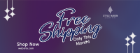 Sparkly Shipping Promo Facebook cover Image Preview