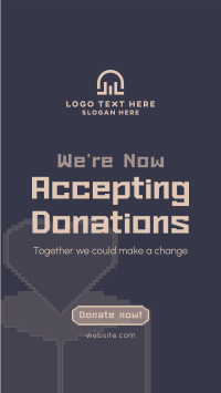 Pixel Donate Now Facebook Story Design