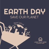 Save our Planet Instagram post Image Preview