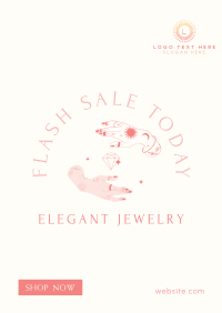 Jewelry Flash Sale Poster Design