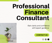 Modern Professional Finance Consultant Agency Facebook Post Design