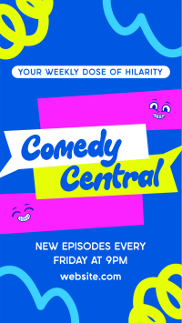 Comedy Central Podcast TikTok Video Design