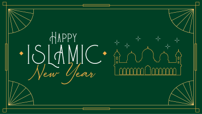Elegant Islamic Year Facebook Event Cover Image Preview