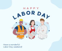 Team Labor Day Facebook Post Design