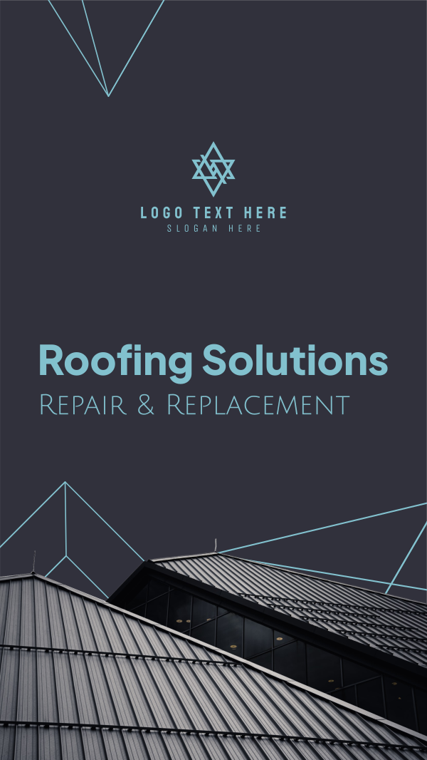 Residential Roofing Solutions Instagram Story Design Image Preview