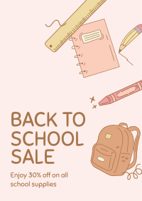 Back to School Sale Poster Image Preview