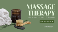 Massage Therapy Facebook Event Cover Design