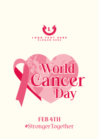 World Cancer Day Heart Flyer Image Preview