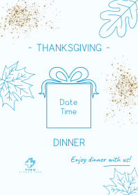 Thanksgiving Dinner Party Flyer Design