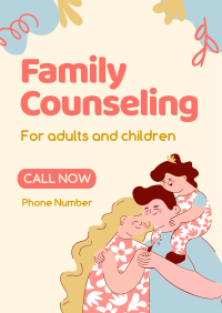 Quirky Family Counseling Service Poster Image Preview